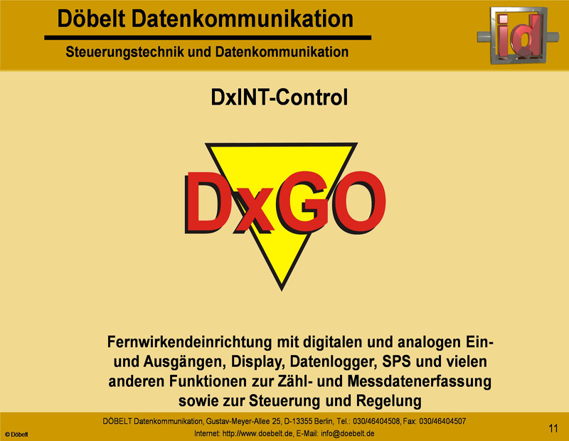 D�belt Datenkommunikation - Produktpr�sentation: sys-zfa - Folie 11